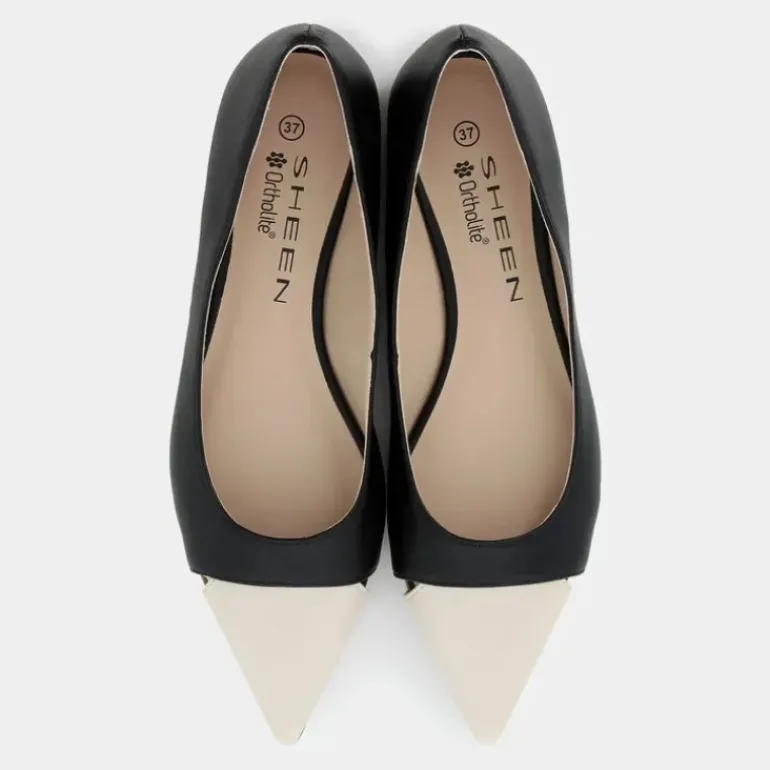 BALLERINA BEIGE-NERO ME-E25D-07