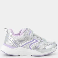 B&G SUPERMEGA- SNEAKERS BIANCO/ARGENTO-AMETISTA PUP 79580