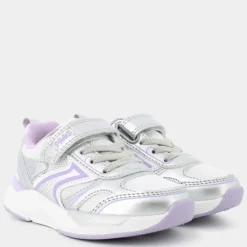 B&G SUPERMEGA- SNEAKERS BIANCO/ARGENTO-AMETISTA PUP 79580