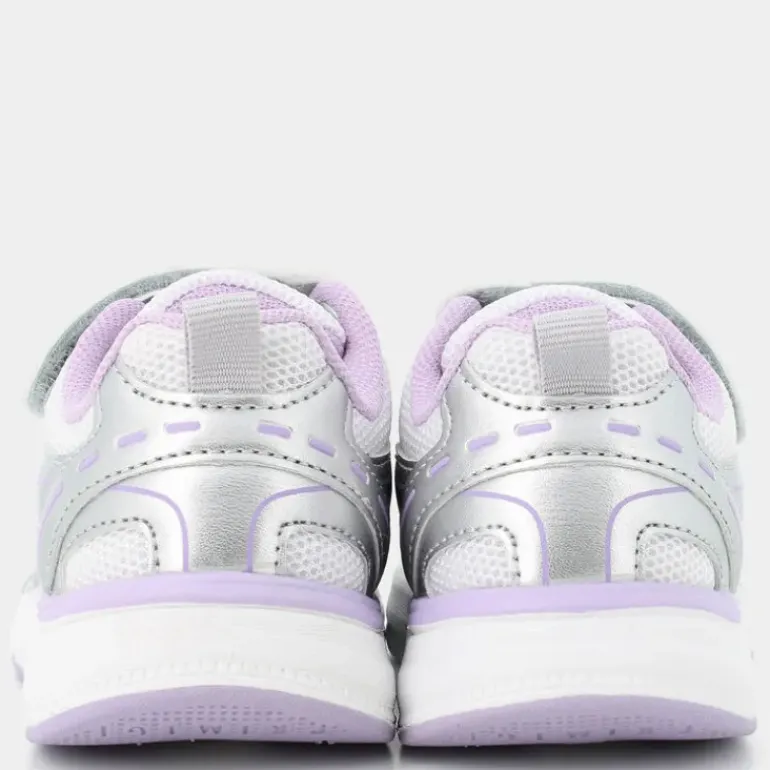 B&G SUPERMEGA- SNEAKERS BIANCO/ARGENTO-AMETISTA PUP 79580