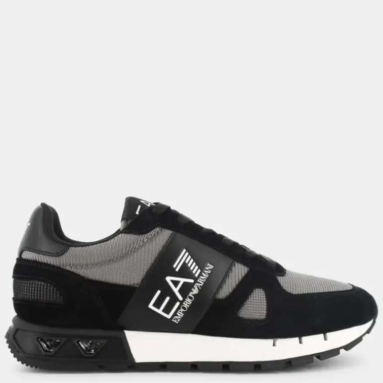 B&W LEGACY- SNEAKERS BLACK+SILVER X8X151 XK354 S972