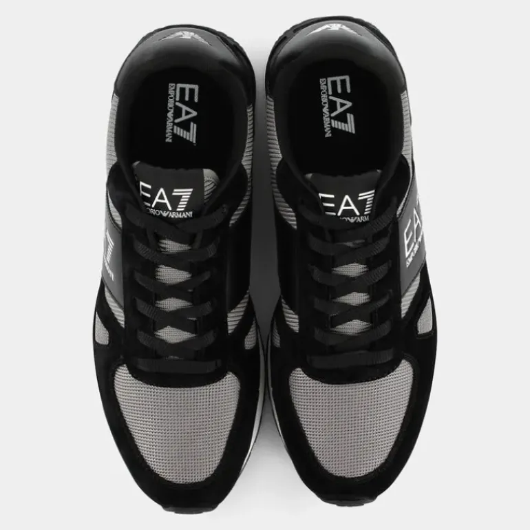 B&W LEGACY- SNEAKERS BLACK+SILVER X8X151 XK354 S972