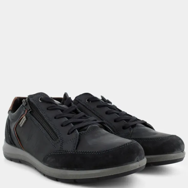 BERRY- SNEAKERS BLU SCURO/COGNAC IM-I24U-08