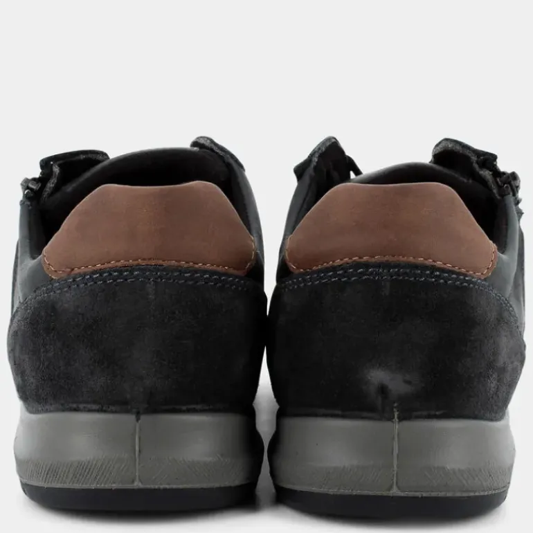 BERRY- SNEAKERS BLU SCURO/COGNAC IM-I24U-08