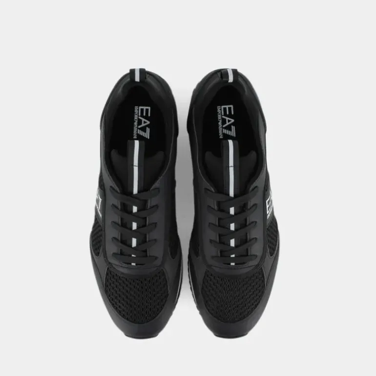 BLACK&WHITE- SNEAKERS BLACK X8X027 XK050 A120