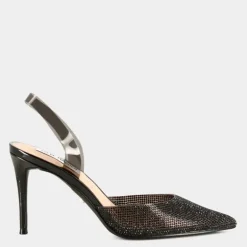 BLACK- SANDALI CRYSTAL TRASPARENTE LUCYLE