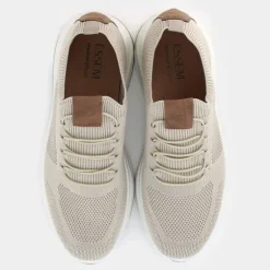 BP- SNEAKERS BEIGE CHIARO/COGNAC IM-E25U-09