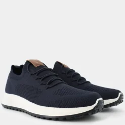 BP- SNEAKERS BLU/COGNAC IM-E25U-09