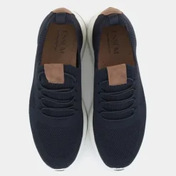 BP- SNEAKERS BLU/COGNAC IM-E25U-09