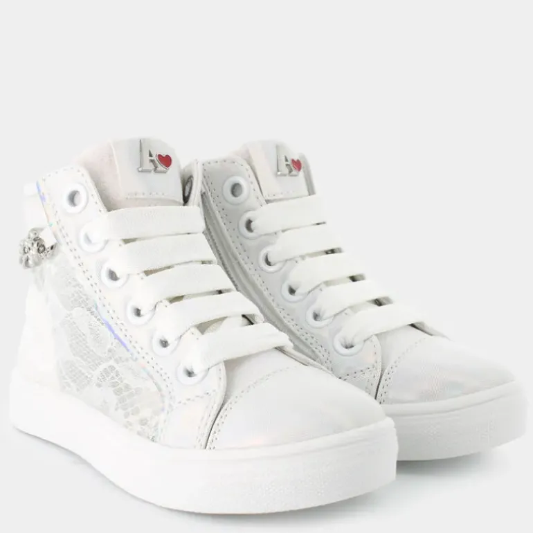 BUTTER- SNEAKERS BIANCO PIZZO AG16013