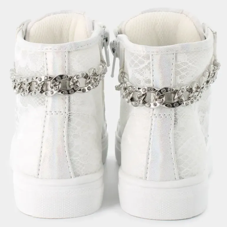 BUTTER- SNEAKERS BIANCO PIZZO AG16013