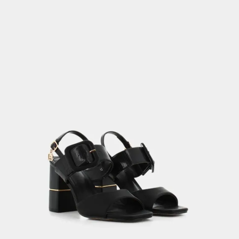 CALF- SANDALI NERO 8107
