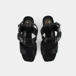 CALF- SANDALI NERO 8107