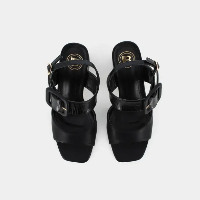 CALF- SANDALI NERO 8107
