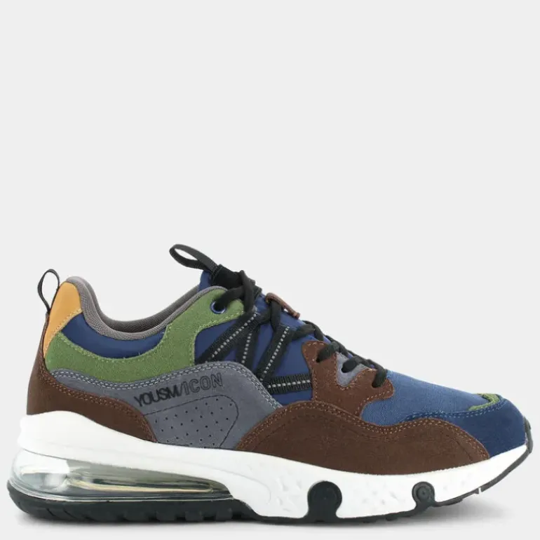 CAM- SNEAKERS VERDE/MARRONE/BLU HZ-I23U-05