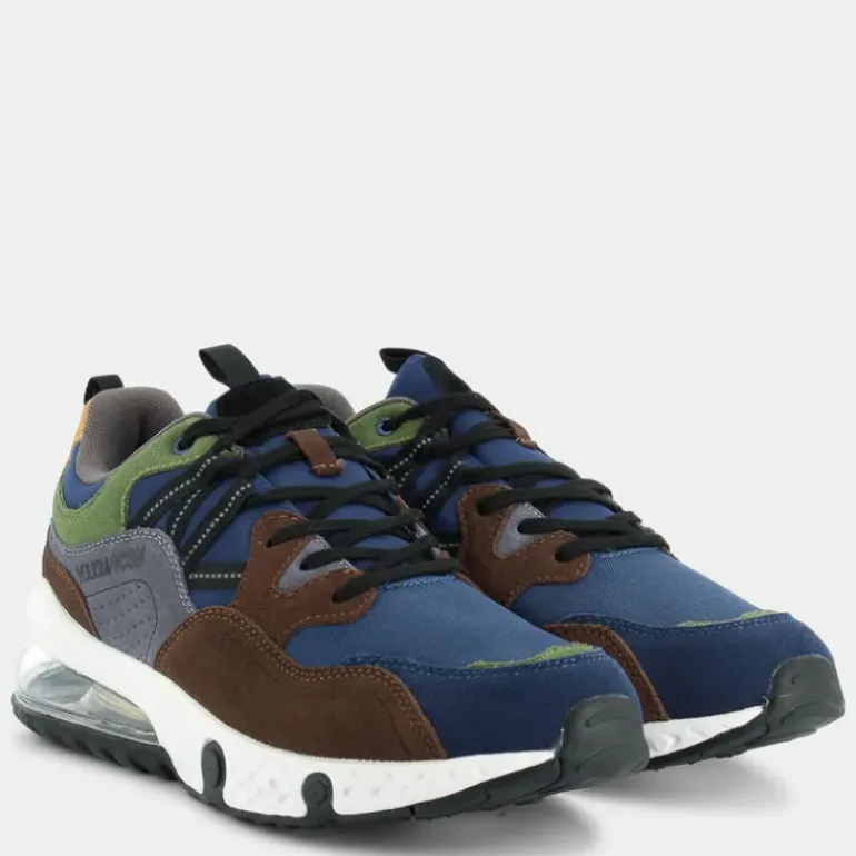 CAM- SNEAKERS VERDE/MARRONE/BLU HZ-I23U-05