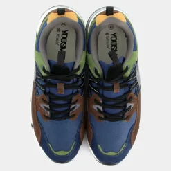 CAM- SNEAKERS VERDE/MARRONE/BLU HZ-I23U-05