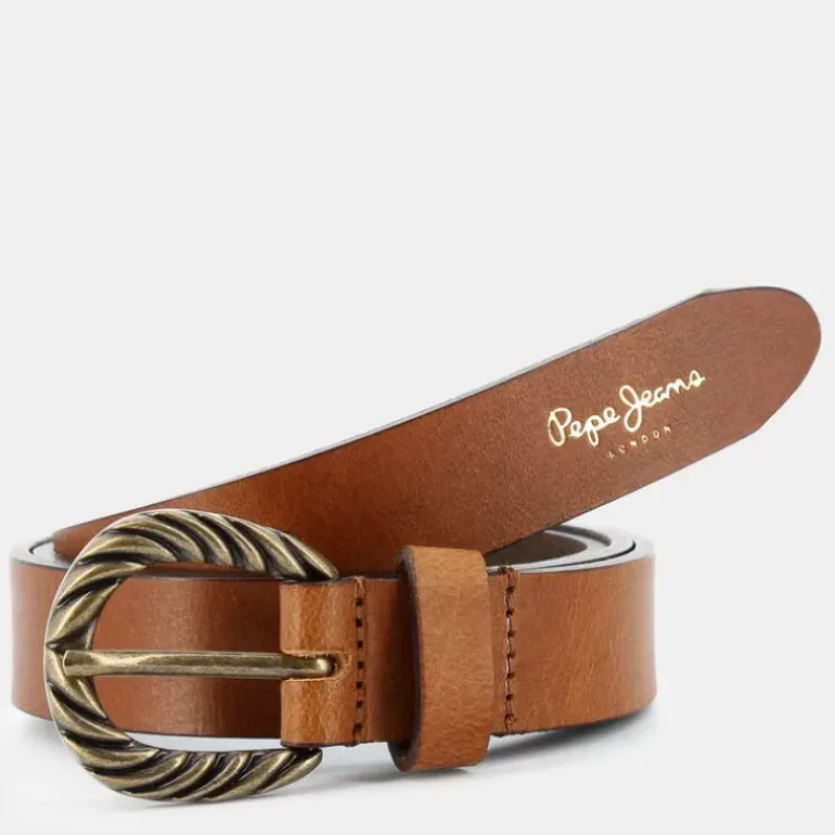 CHARLOTTE BELT- CINTURE TAN BROWN PL020847