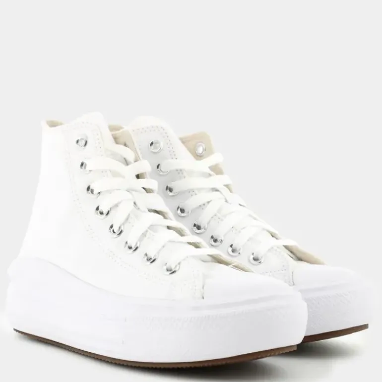 CHUCK TAYLOR MOVE- SPORTIVE BIANCO/AVORIO NATURALE/NERO 568498C