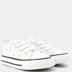 CHUCK TAYLOR- PRIMI PASSI VINTAGE WHITE/VINTAGE WHITE A12621C