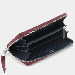 CITY BOLD LARGE ZA- PICCOLA PELLETTERIA DEEP ROUGE 16485-VLP