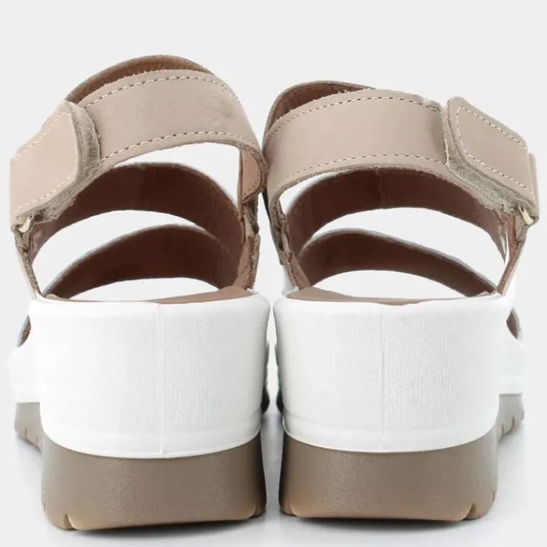 CLAIRE- SANDALI PLATINO/BIANCO 7664644