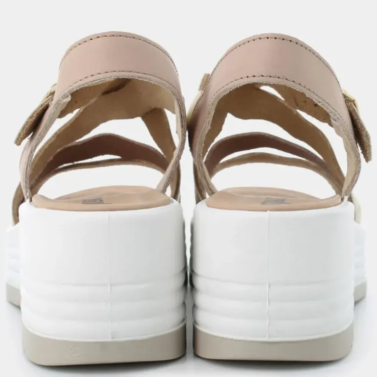 CLEA- SANDALI PLATINO/BEIGE 7667100