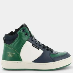 COBRA 6 BOY- SNEAKERS NAVY GREEN OFF WHITE JZ190042S