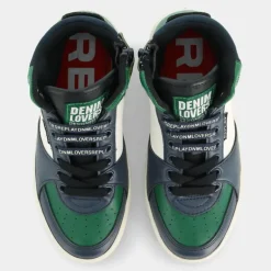 COBRA 6 BOY- SNEAKERS NAVY GREEN OFF WHITE JZ190042S