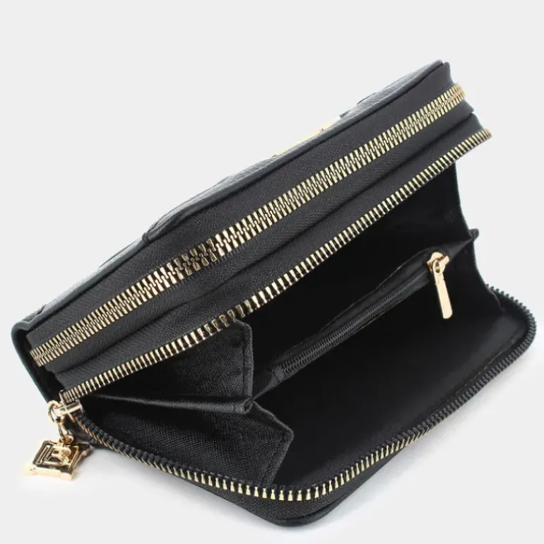 DELRAY- PICCOLA PELLETTERIA NERO 502-006A