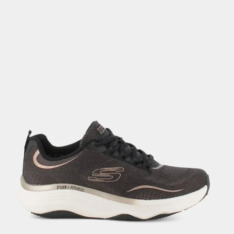 D'LUX FITNESS- SPORTIVE Black Mesh/Rose Gold 149837