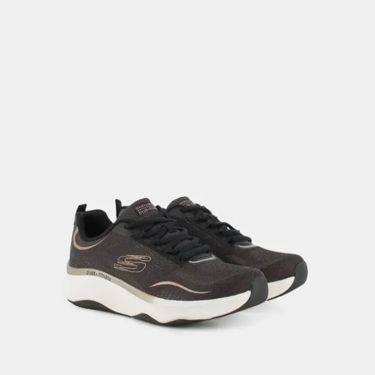 D'LUX FITNESS- SPORTIVE Black Mesh/Rose Gold 149837