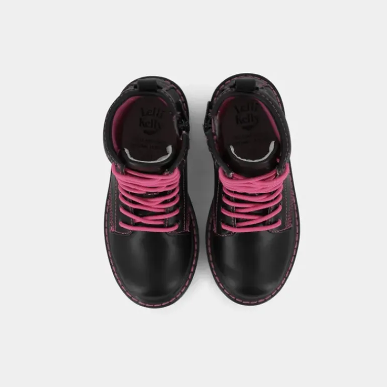 DORIS- SCARPONCINI E STIVALETTI NERO/FUXIA LKHG5550