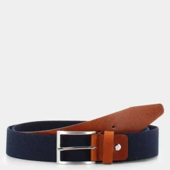 ELASTIC- CINTURE BLU/CUOIO CB-E25-200