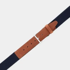 ELASTIC- CINTURE BLU/CUOIO CB-E25-200