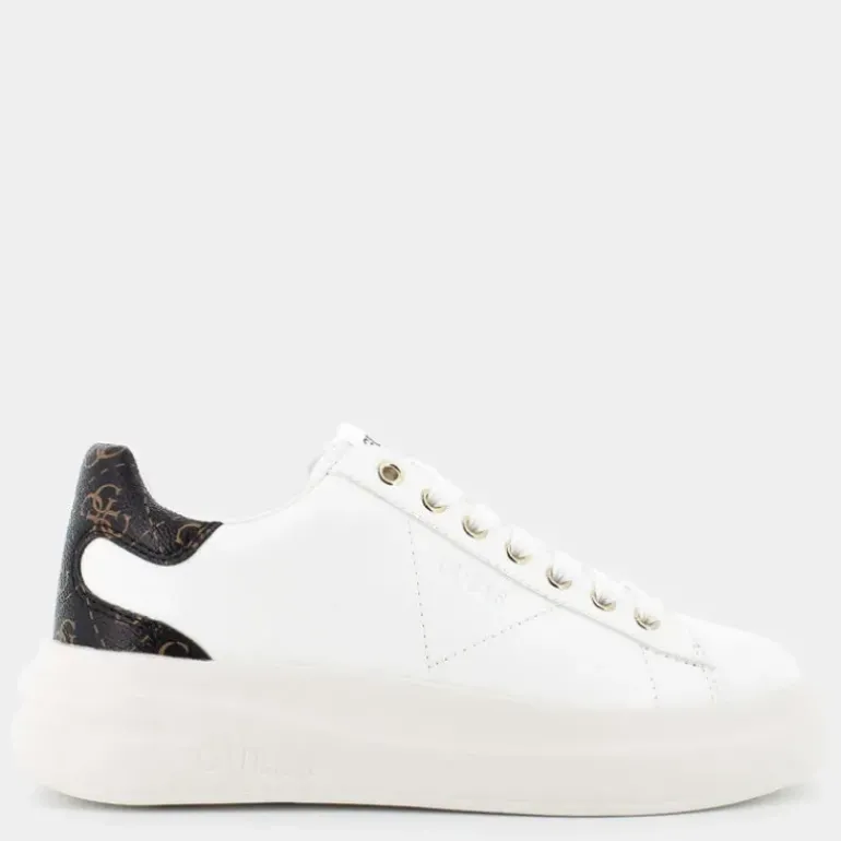 ELBINA- SNEAKERS WHITE BROWN FLJELB