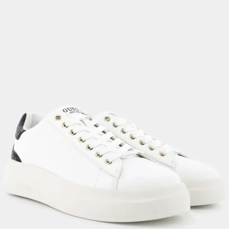 ELBINA- SNEAKERS WHITE BROWN FLJELB