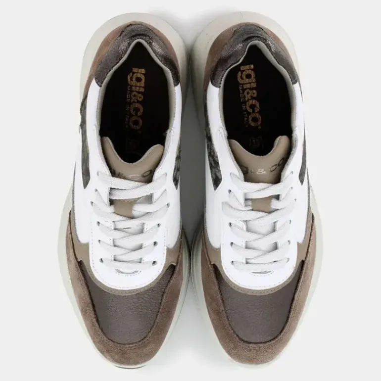 ENOLA- SNEAKERS BIANCO-FANGO 6676544