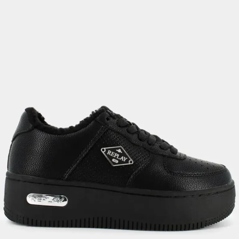 EPIC HIGH FUR- SNEAKERS BLACK RZ5O0008S