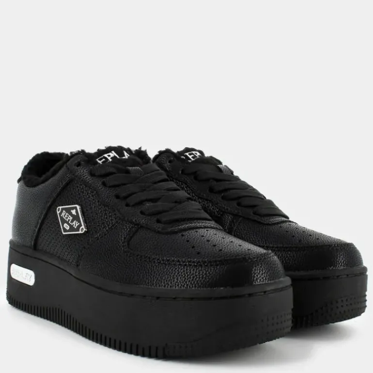 EPIC HIGH FUR- SNEAKERS BLACK RZ5O0008S