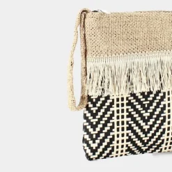 ETHNIC- PICCOLA PELLETTERIA NERO WO-E23-53