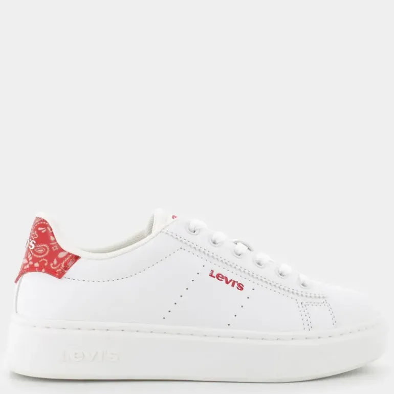 EVELYN- SNEAKERS WHITE RED BANDANA VEVE0002S