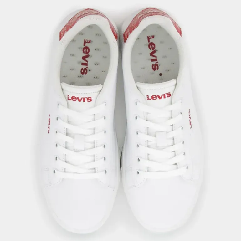 EVELYN- SNEAKERS WHITE RED BANDANA VEVE0002S