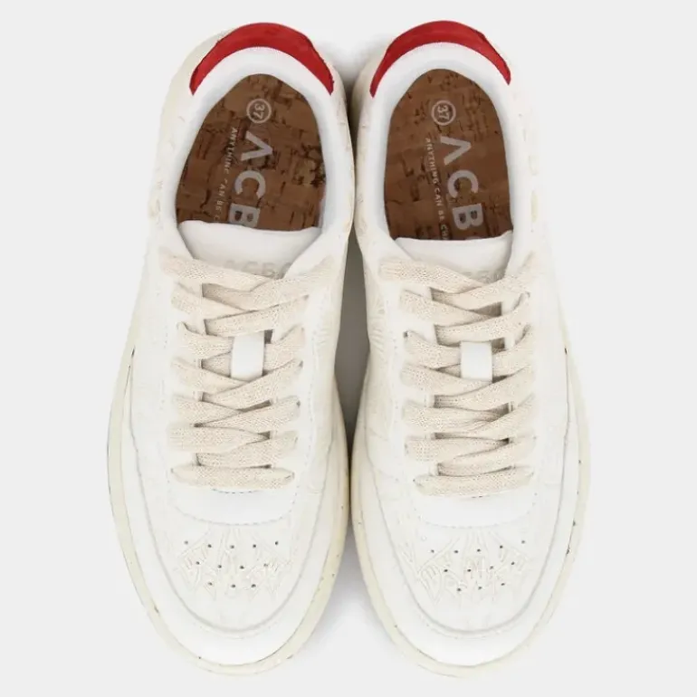 EVERGREEN ALL OVER- SNEAKERS WHITERED SHACBEAO205