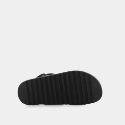 FAL03- SANDALI NERO/PLATINO FL6FBS