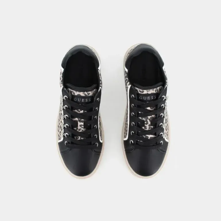 FAP12- SNEAKERS NERO/LEOPARDO FL5MEL