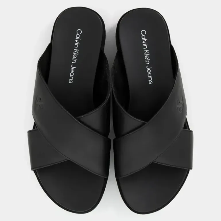 FLATFORM CROSS MG UC- SANDALI Triple Black YW0YW013490GT