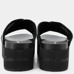 FLATFORM CROSS MG UC- SANDALI Triple Black YW0YW013490GT