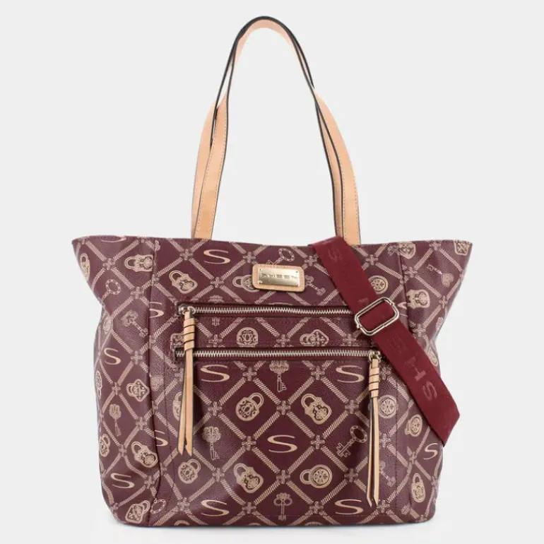 FOREVER- BORSE BORDEAUX-CREMA LJ-I24-001