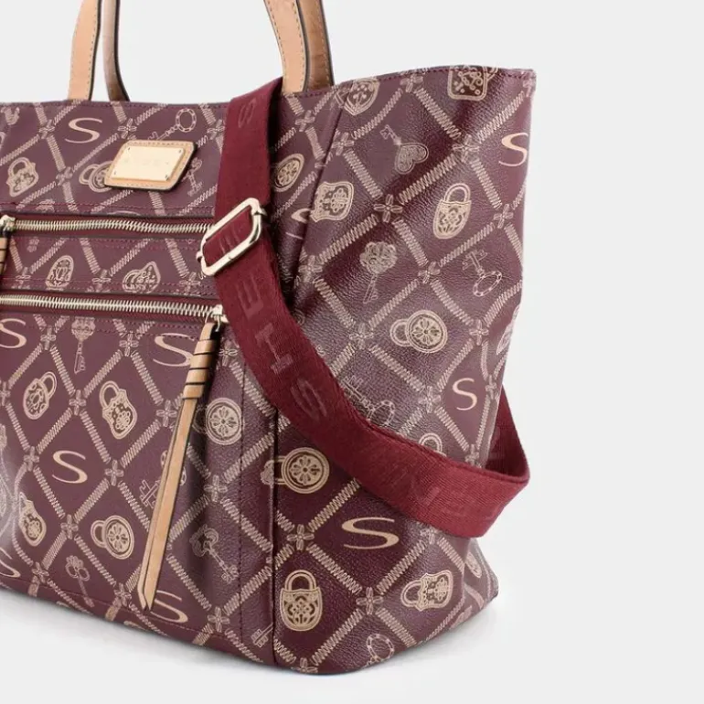 FOREVER- BORSE BORDEAUX-CREMA LJ-I24-001